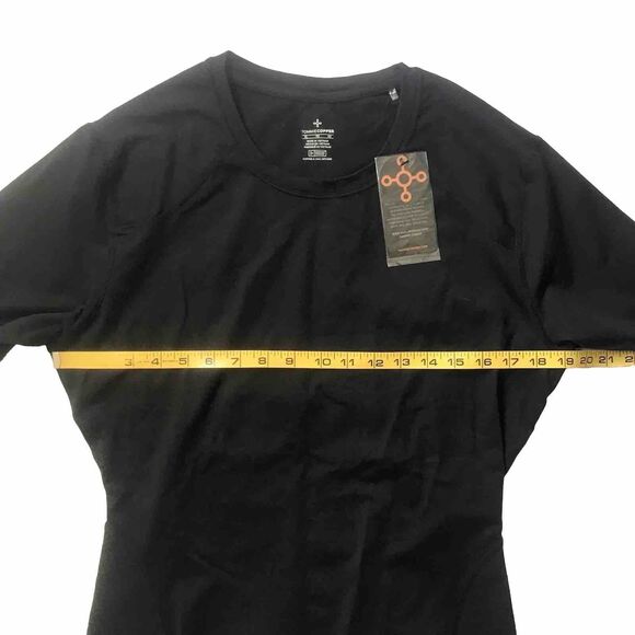 NWT $79 Tommie Copper Mens Lower Back Support Shirt Black XL Compression S/S NEW - Picture 8 of 10